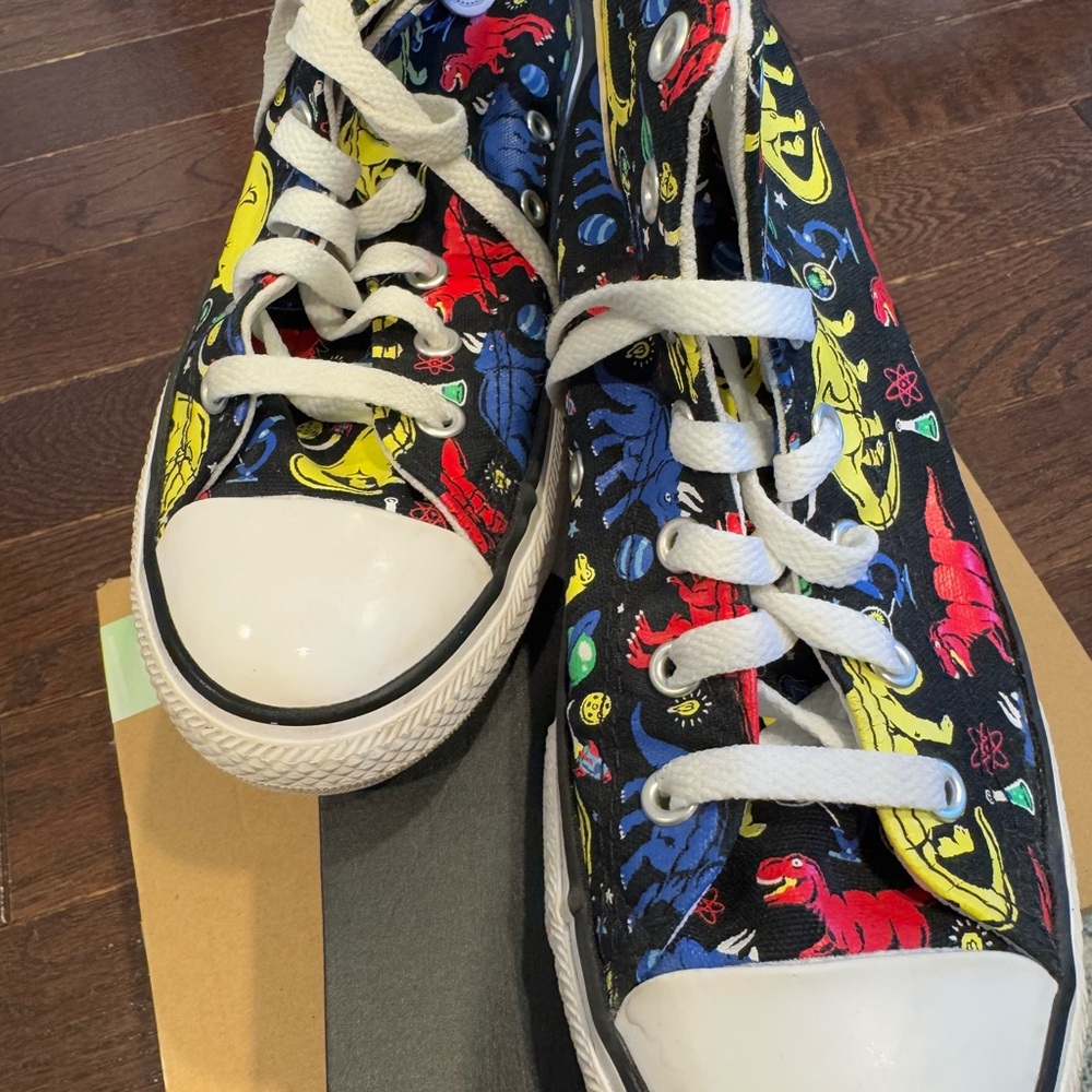 Converse Chuck Taylor All Star Colorful Dinosaur Kids Sneakers